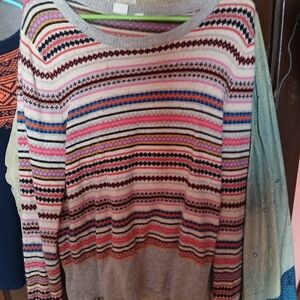 GAP Women's Colorful Striped Sweater